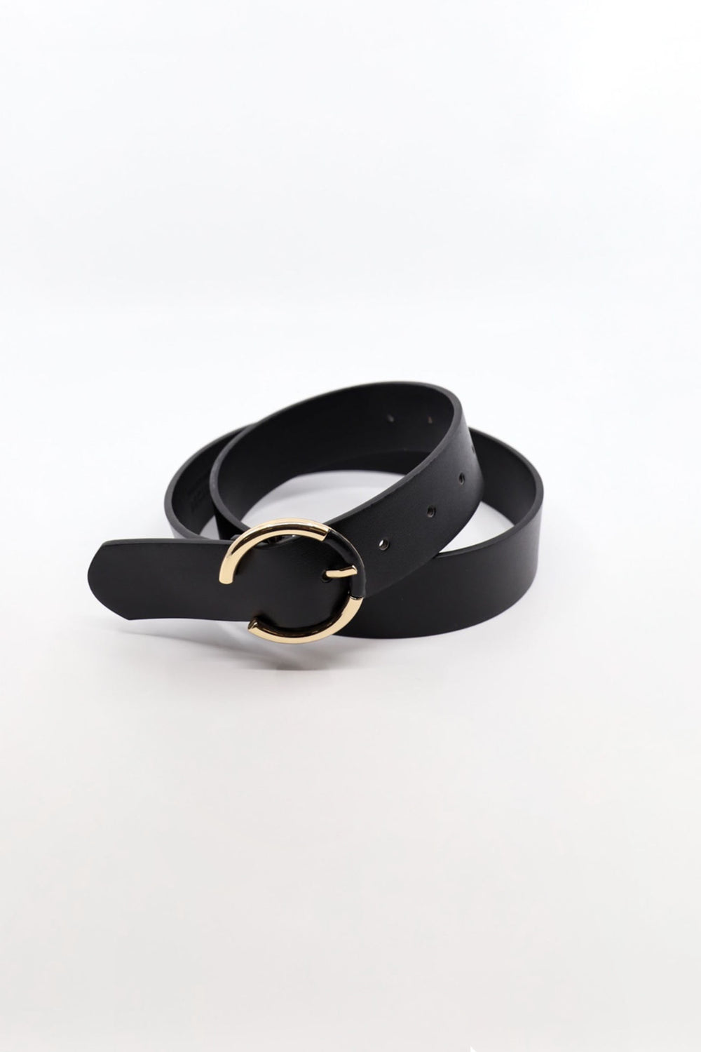 Self Covered Round Buckle Belt