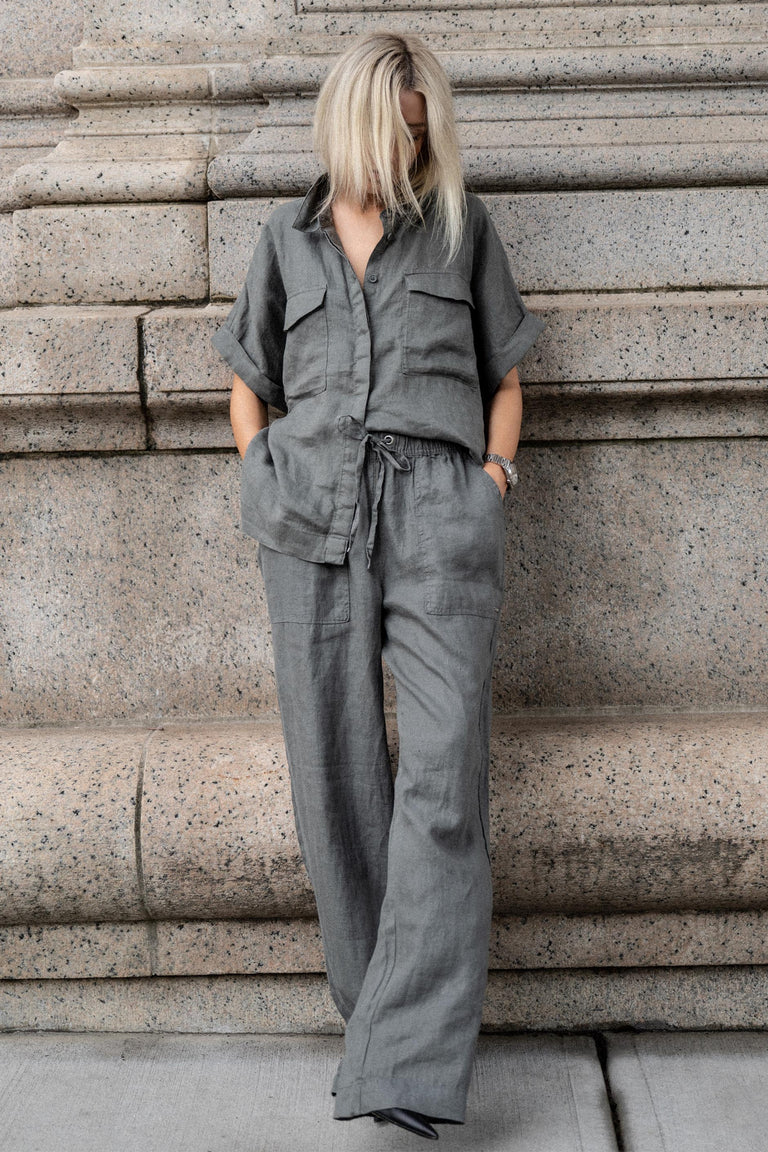 D-Luxe Pocket Linen Shirt