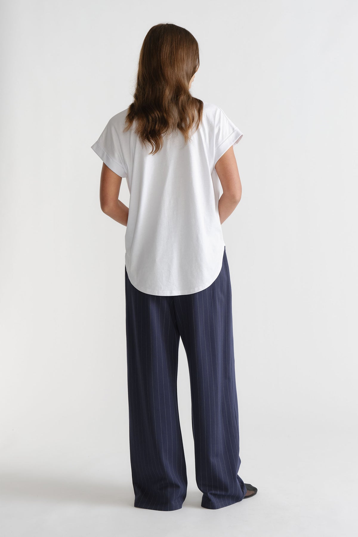 D-Luxe Crosshatch Halfmoon Tee