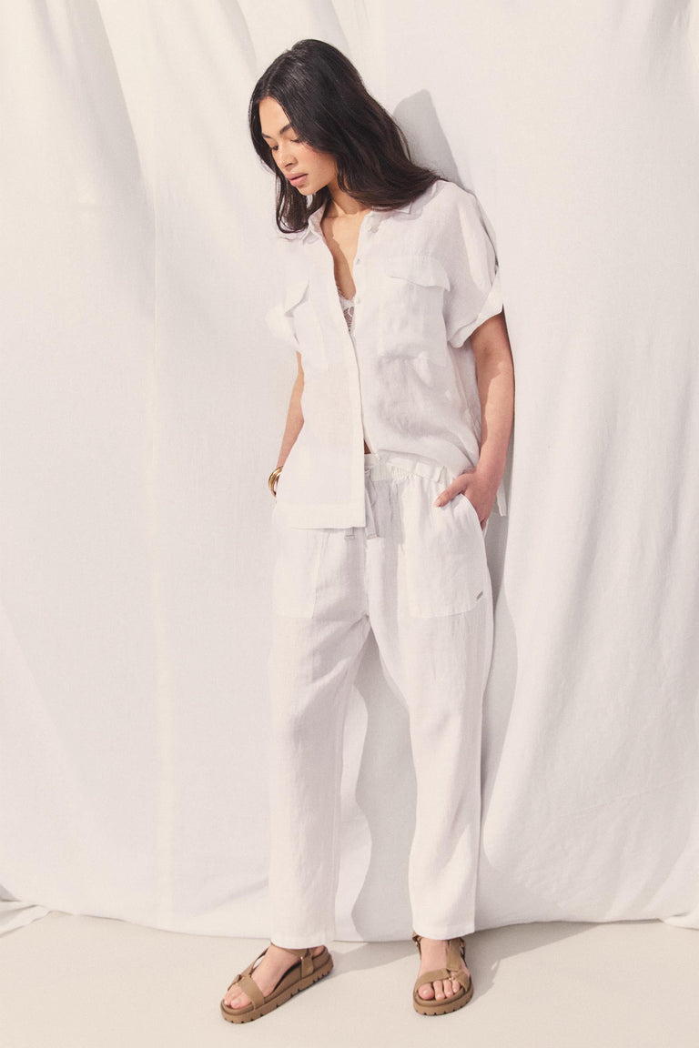 D-Luxe Pocket Linen Shirt
