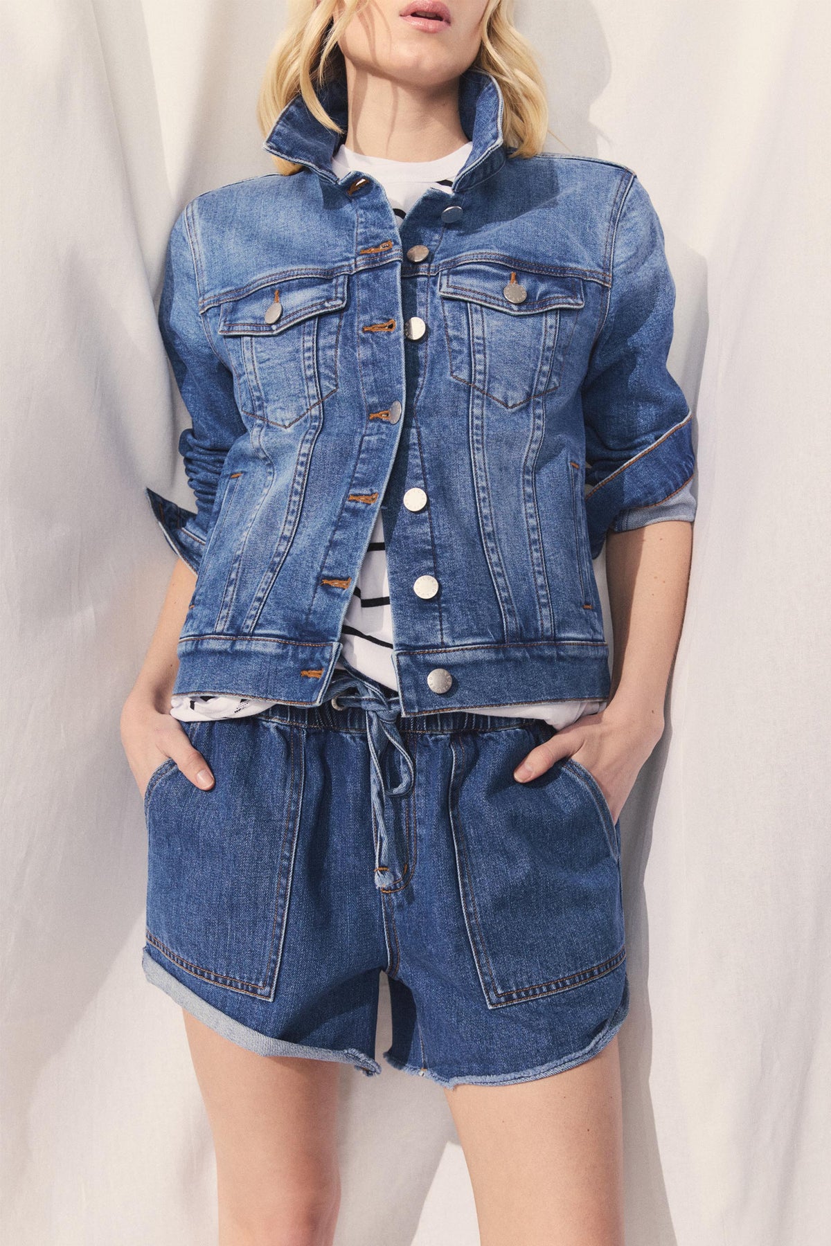 D-Luxe Denim Jogger Short