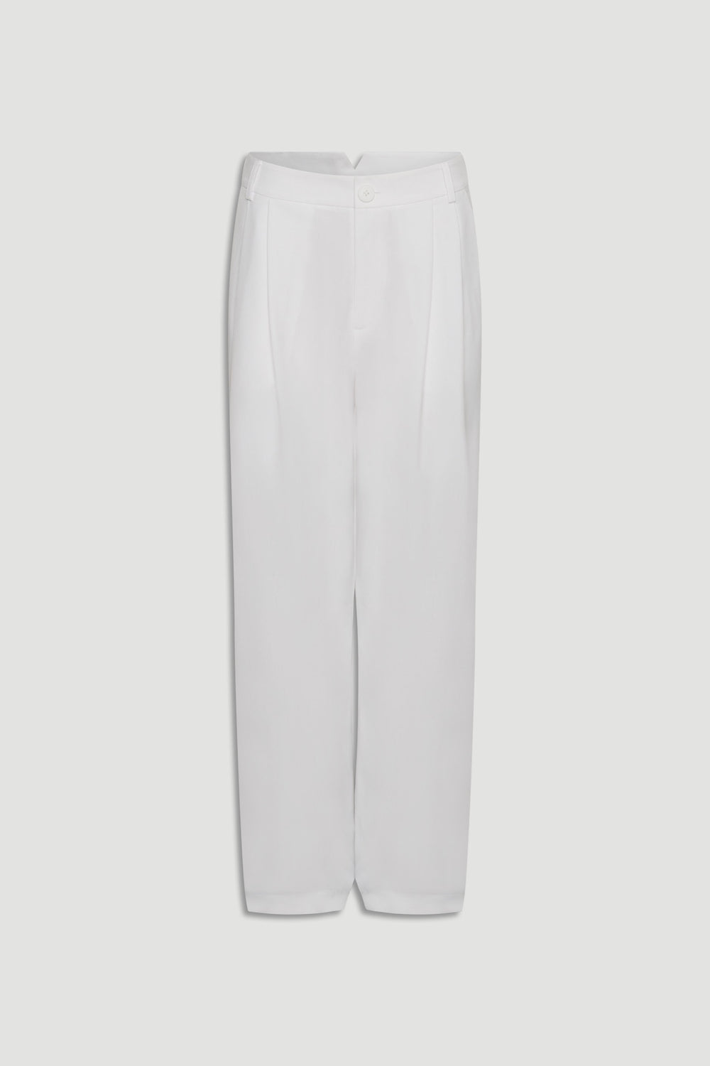 Clara Pleated Pant in white with tailored pleats and a high waist, designed by DECJUBA Australian fashion brand