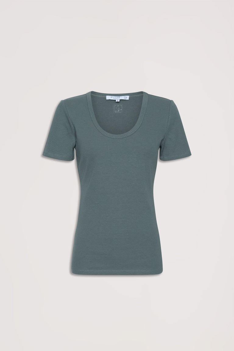 D-Luxe Short Sleeve Rib Tee