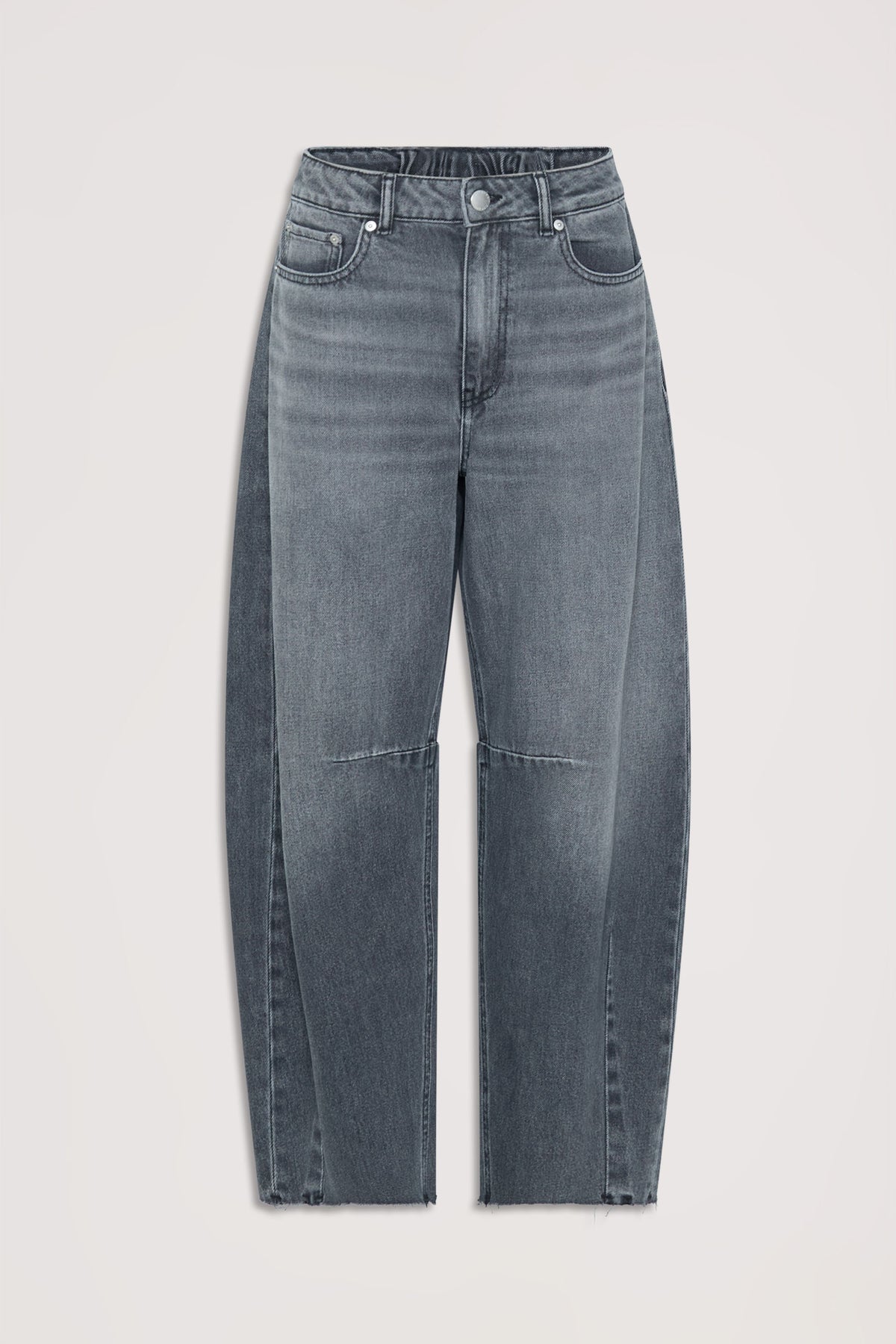 D-Luxe Horseshoe Jean in washed grey denim with a relaxed fit, crafted by DECJUBA Australian fashion brand for versatile everyday style