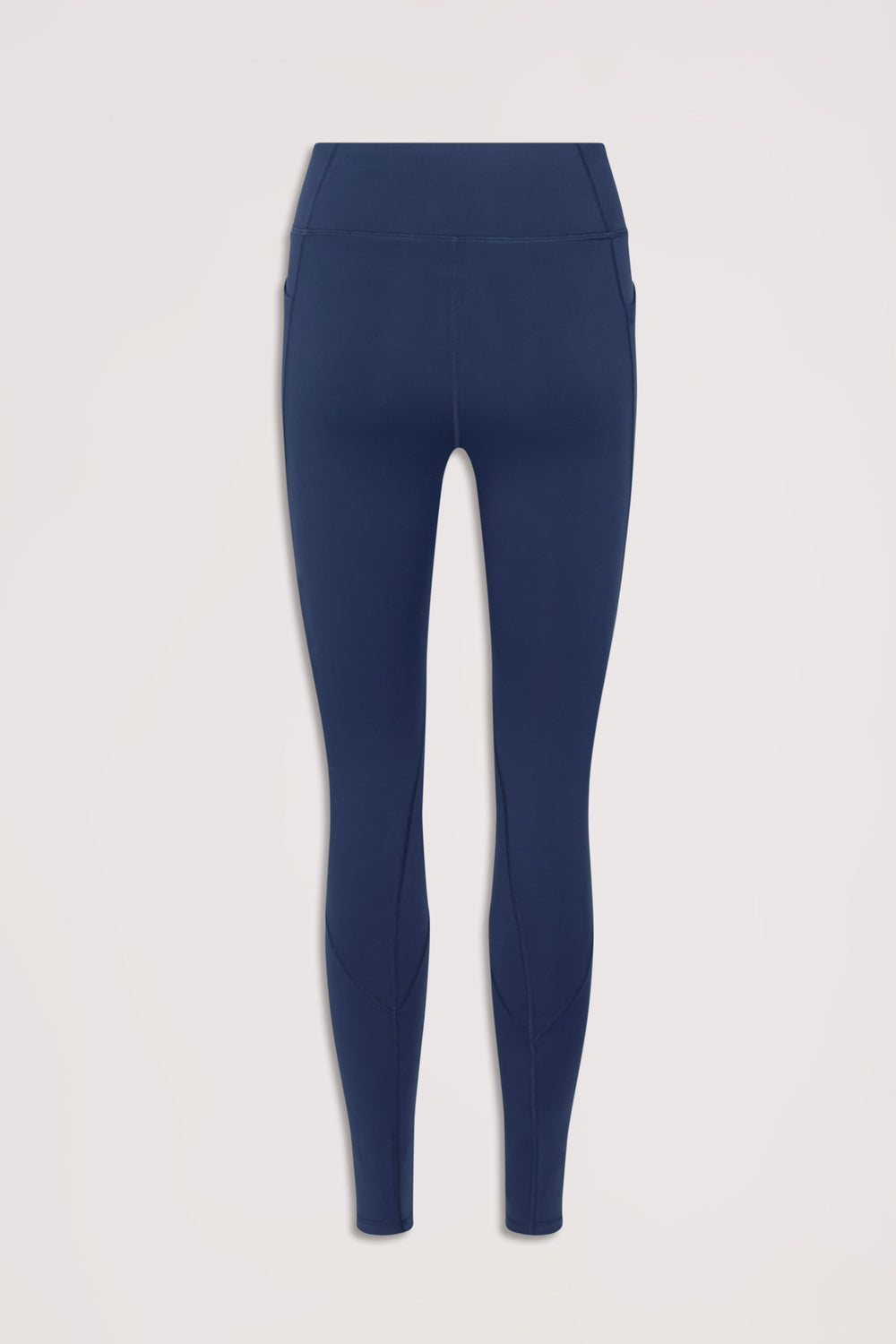 Navy high-waisted leggings with a sleek, fitted silhouette designed for everyday comfort and style.