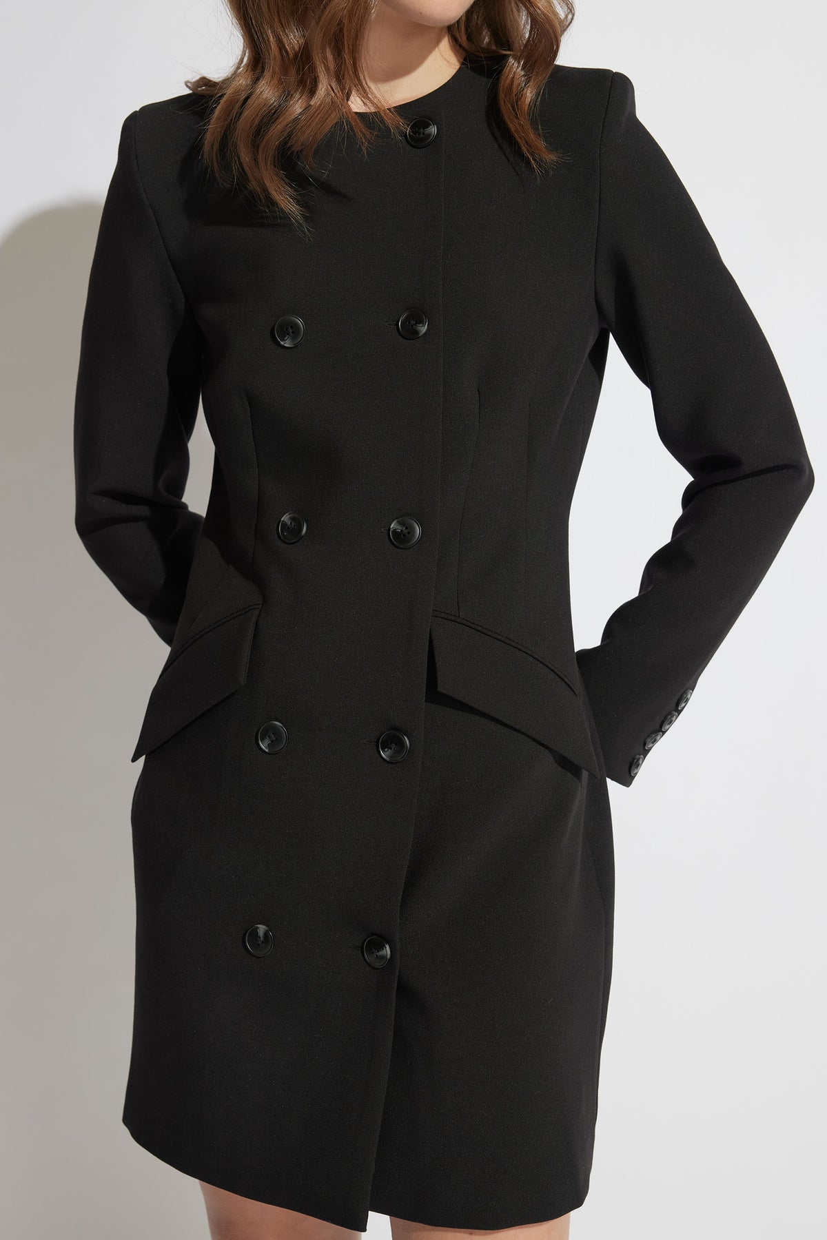 Imogen Collarless Blazer Dress