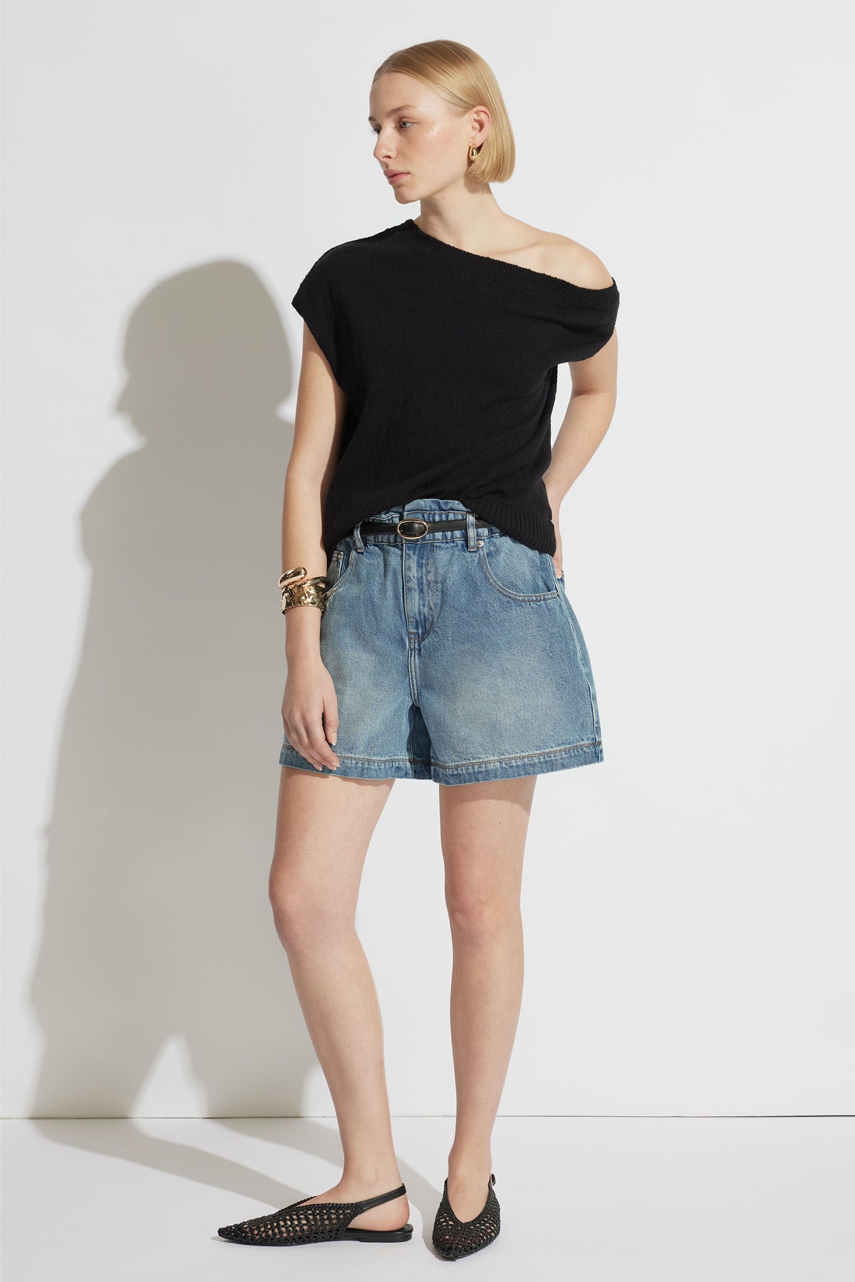 Tatiana Paperbag Denim Short