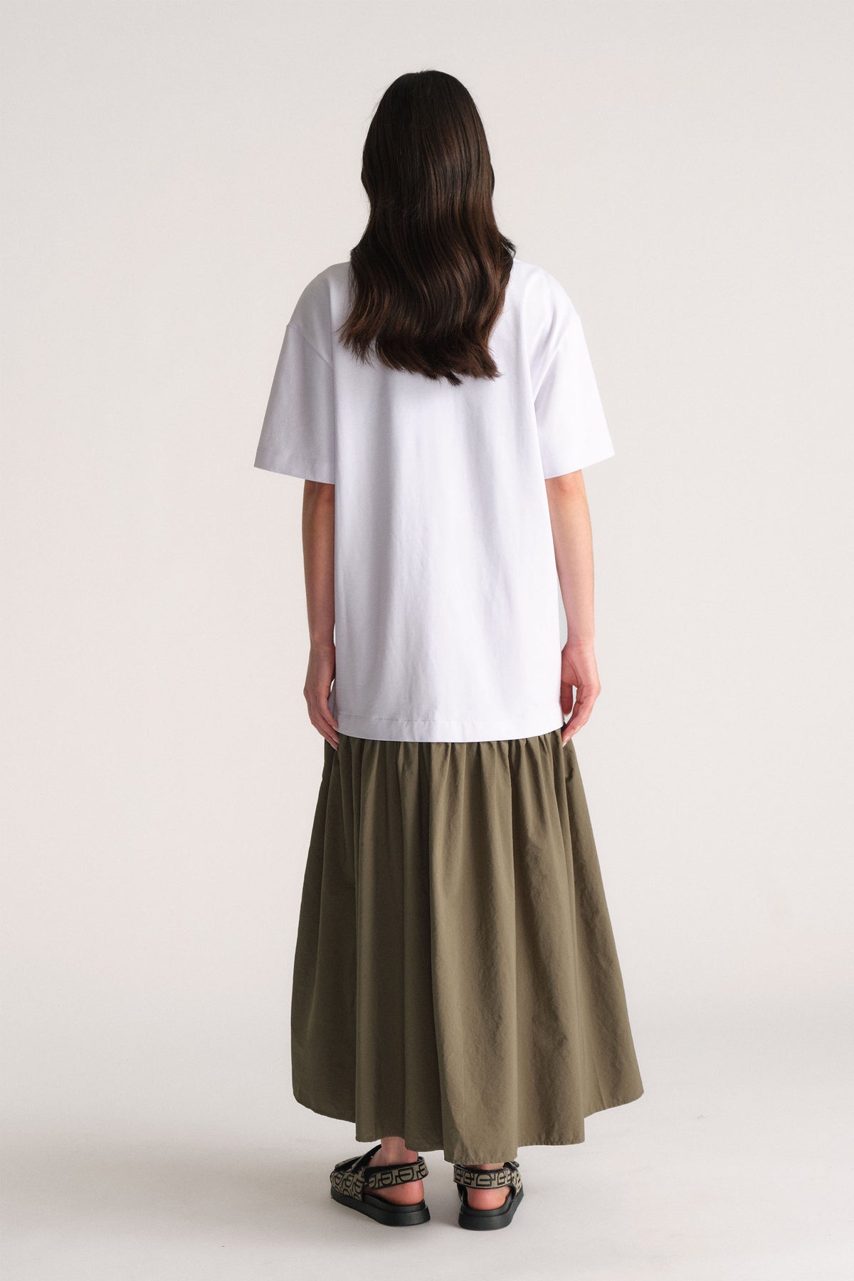 D-Luxe Drop Waist Nylon Dress