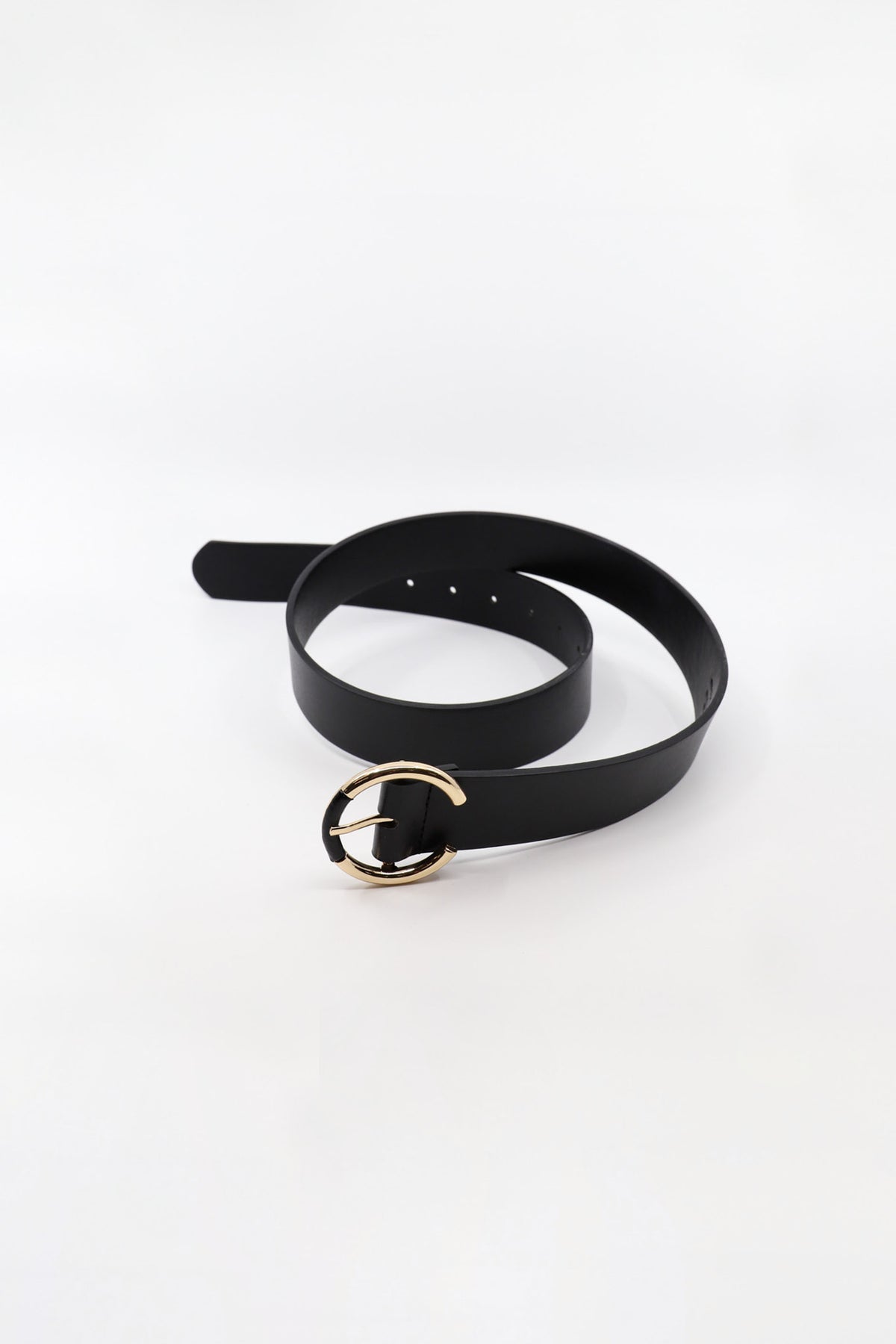 Self Covered Round Buckle Belt