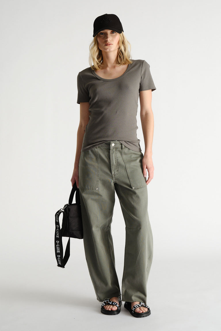 D-Luxe Short Sleeve Rib Tee