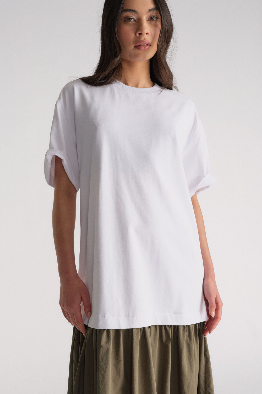 D-Luxe Drop Waist Nylon Dress