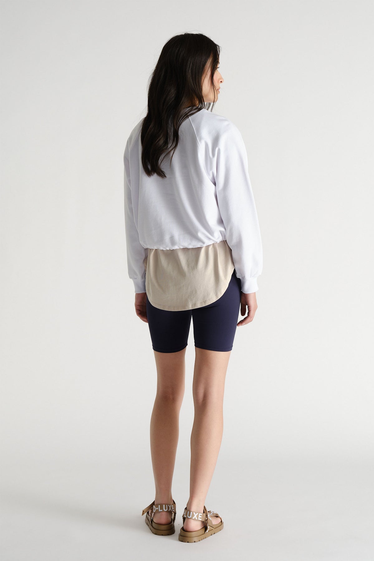 D-Luxe Logo Drawcord Sweat