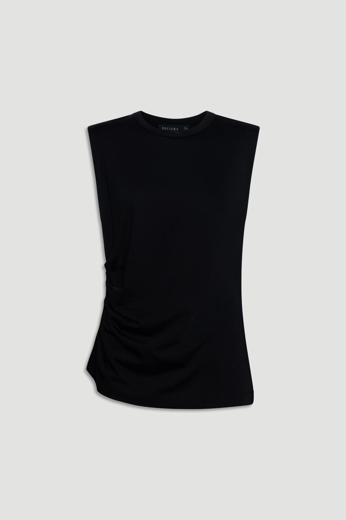 Ella Shoulder Pad Ruched Tank