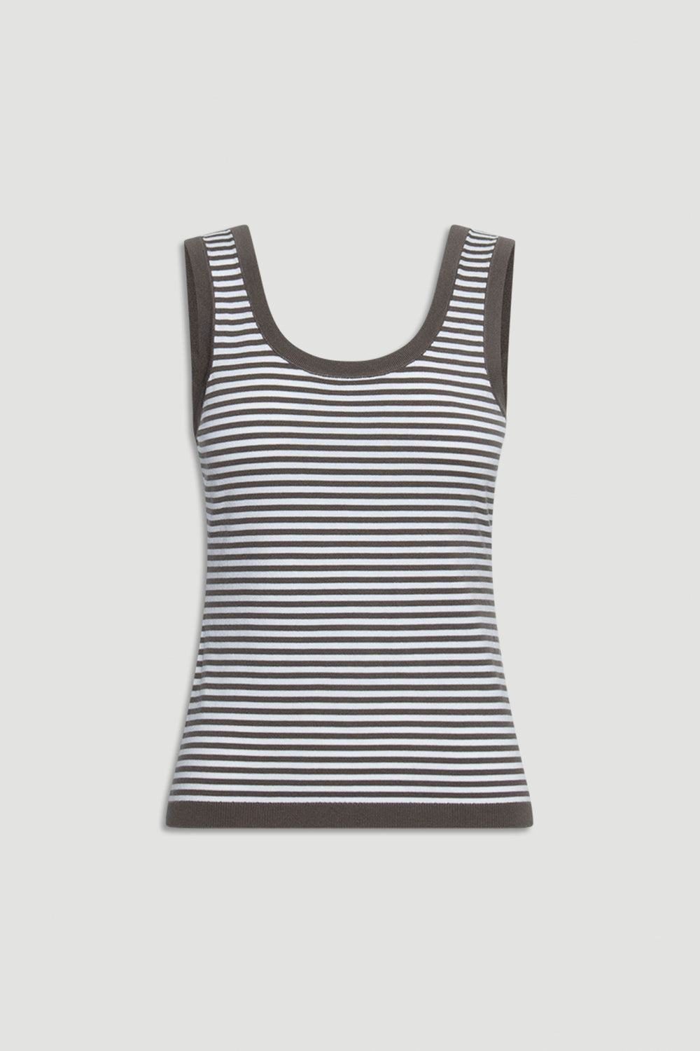 D-Luxe Stripe Knit Scoop Tank