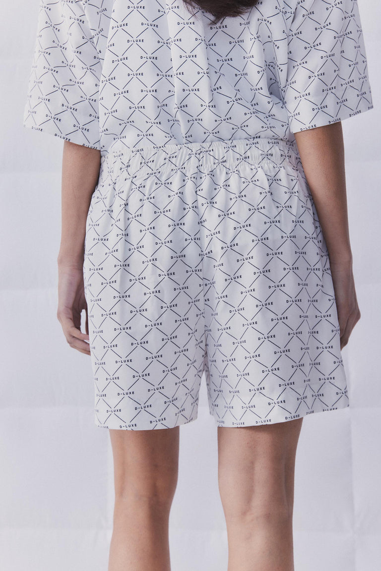 D-Luxe Monogram Print Short