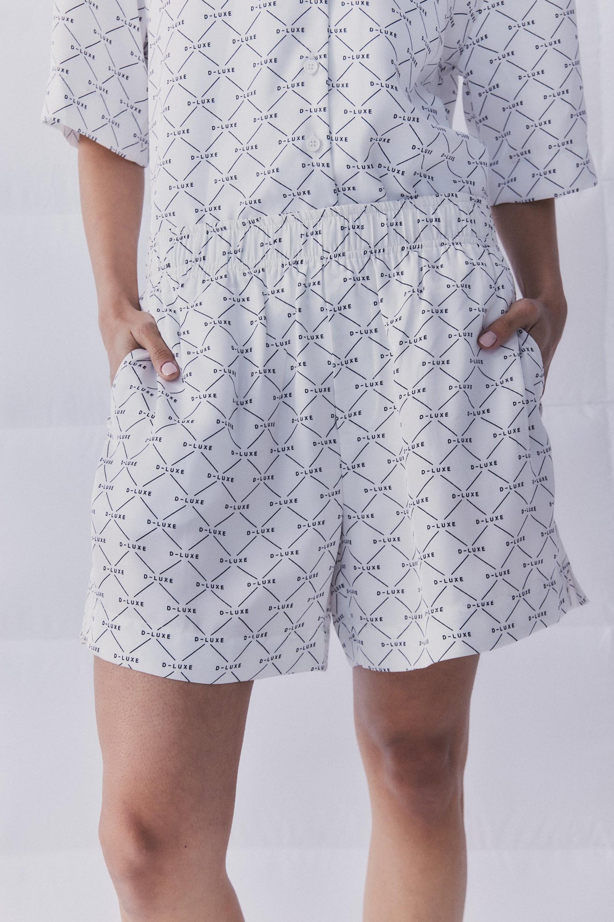 D-Luxe Monogram Print Short