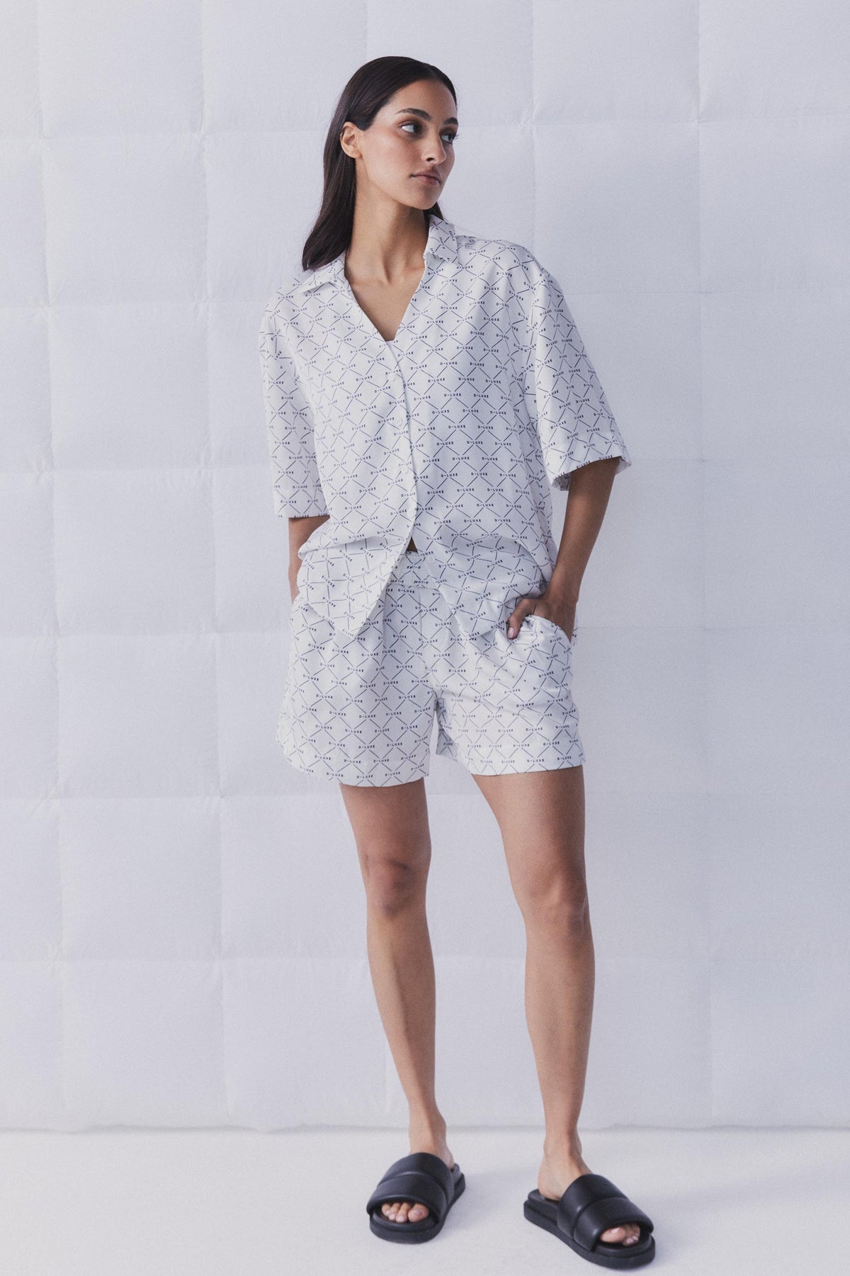 D-Luxe Monogram Print Short