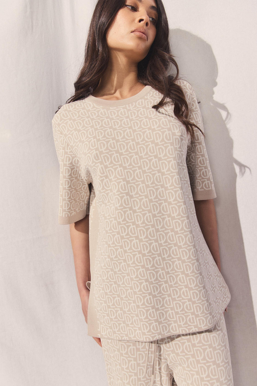 D-Luxe Monogram Knit Top