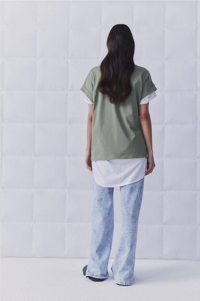 D-Luxe Embroidered Logo Tee