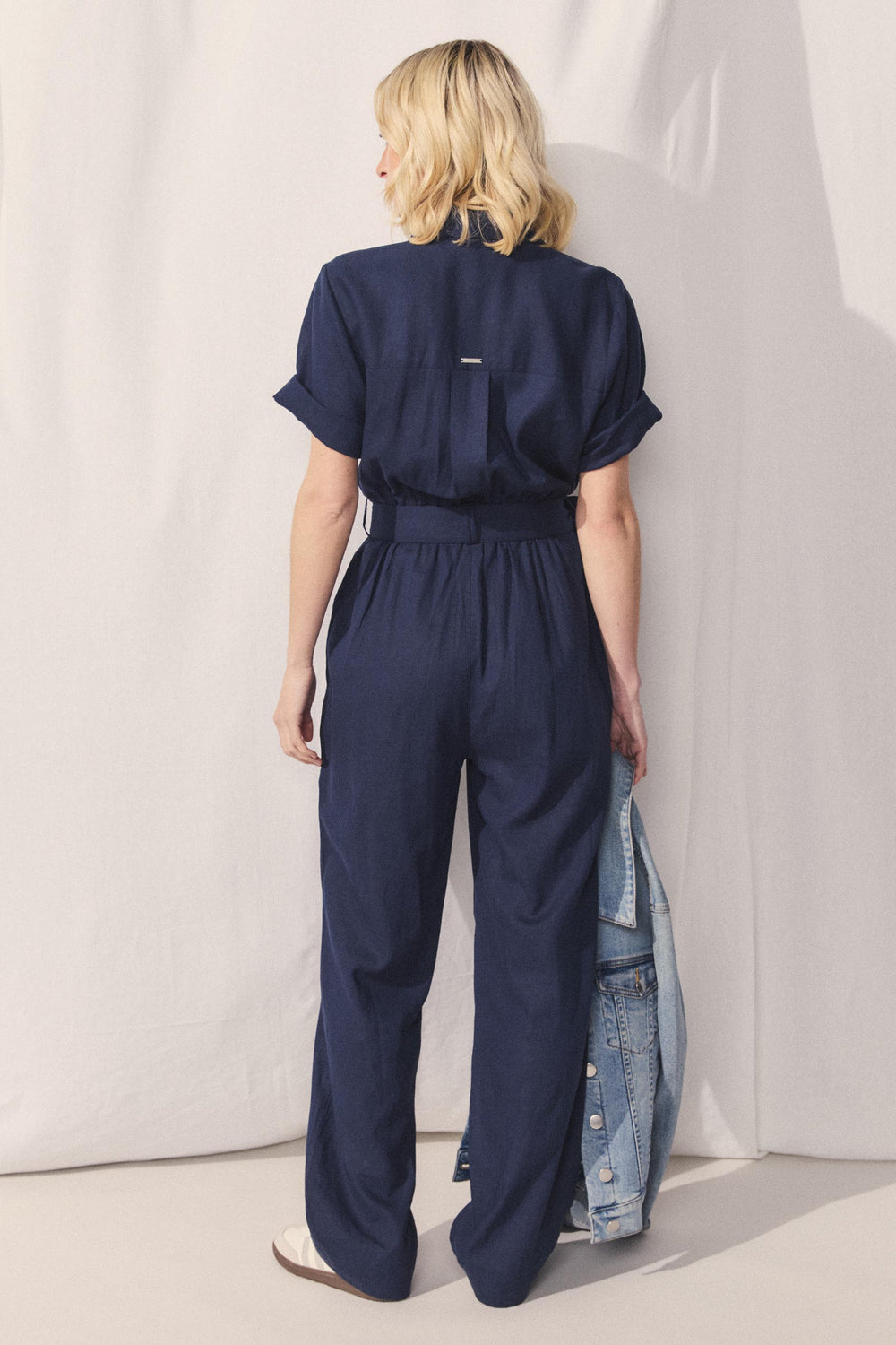 D-Luxe Linen Blend Jumpsuit