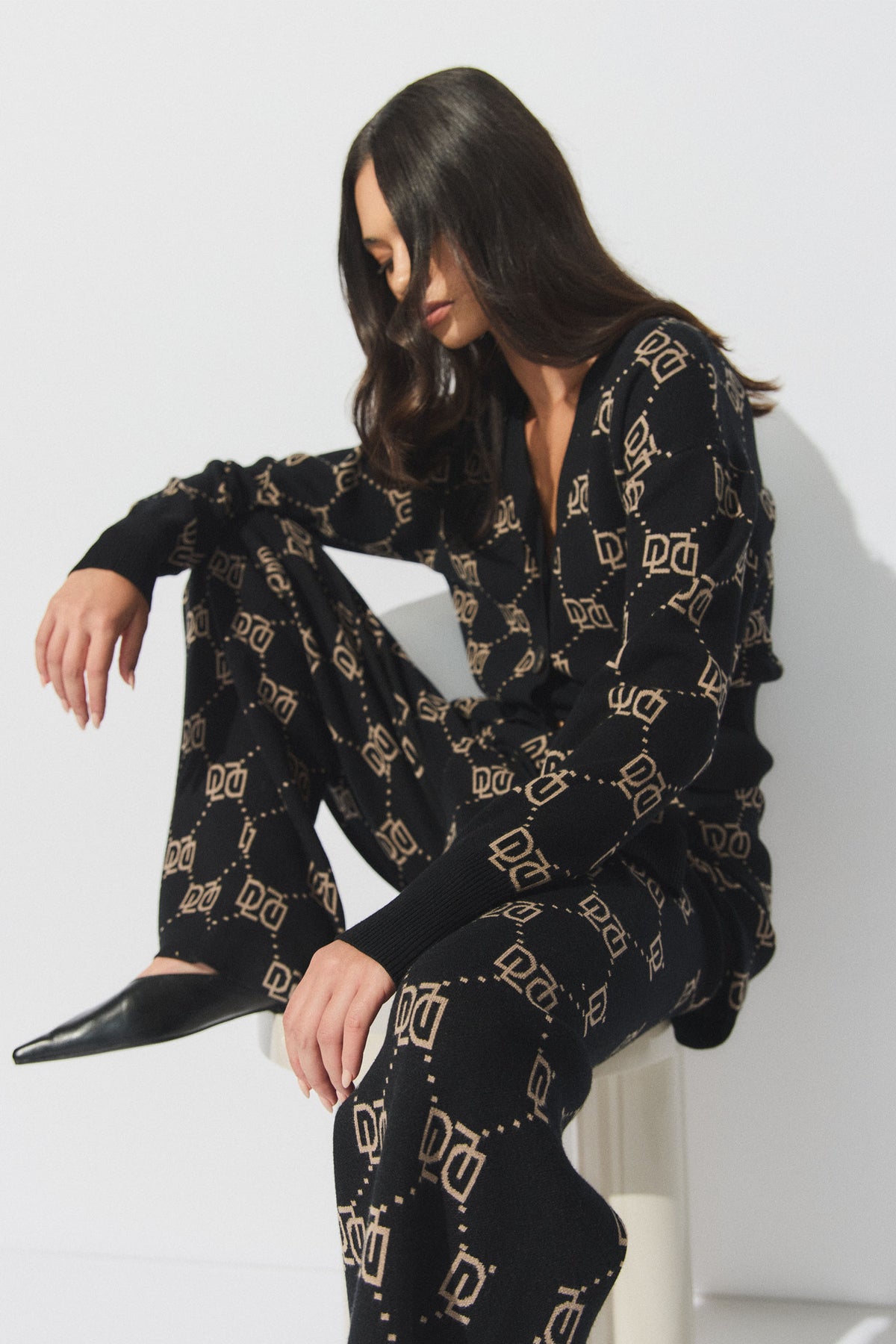 D-Luxe Monogram Knit Pant