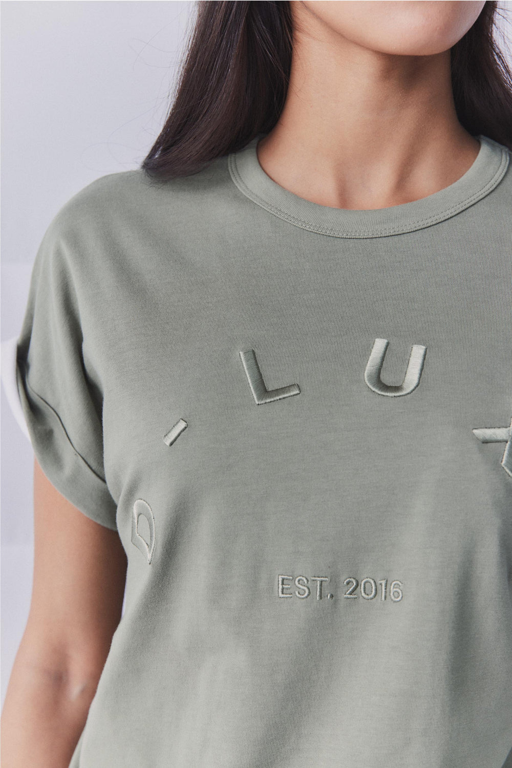 D-Luxe Embroidered Logo Tee