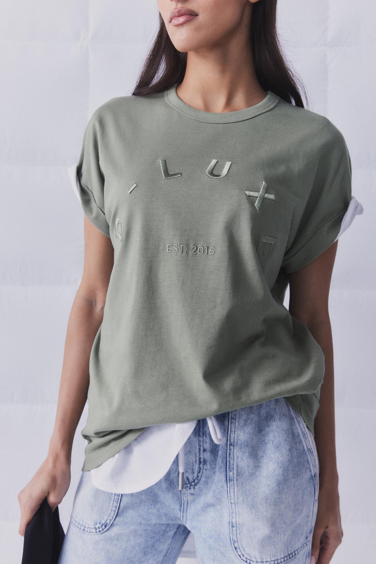 D-Luxe Embroidered Logo Tee