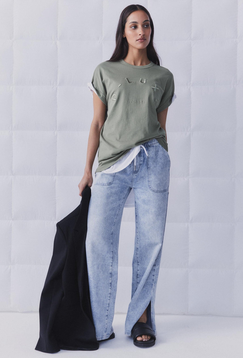 D-Luxe Embroidered Logo Tee