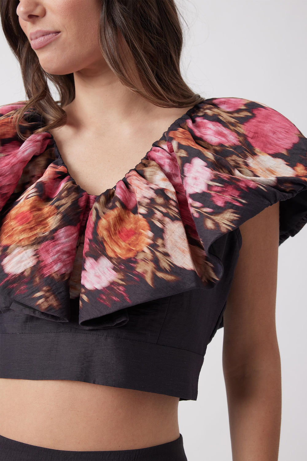 Mable Ruffle Crop Top