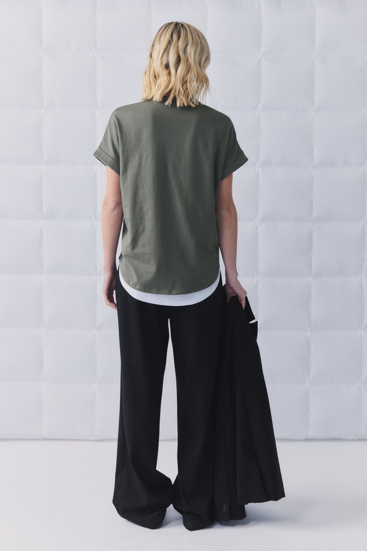 D-Luxe Half Moon Tonal Tee