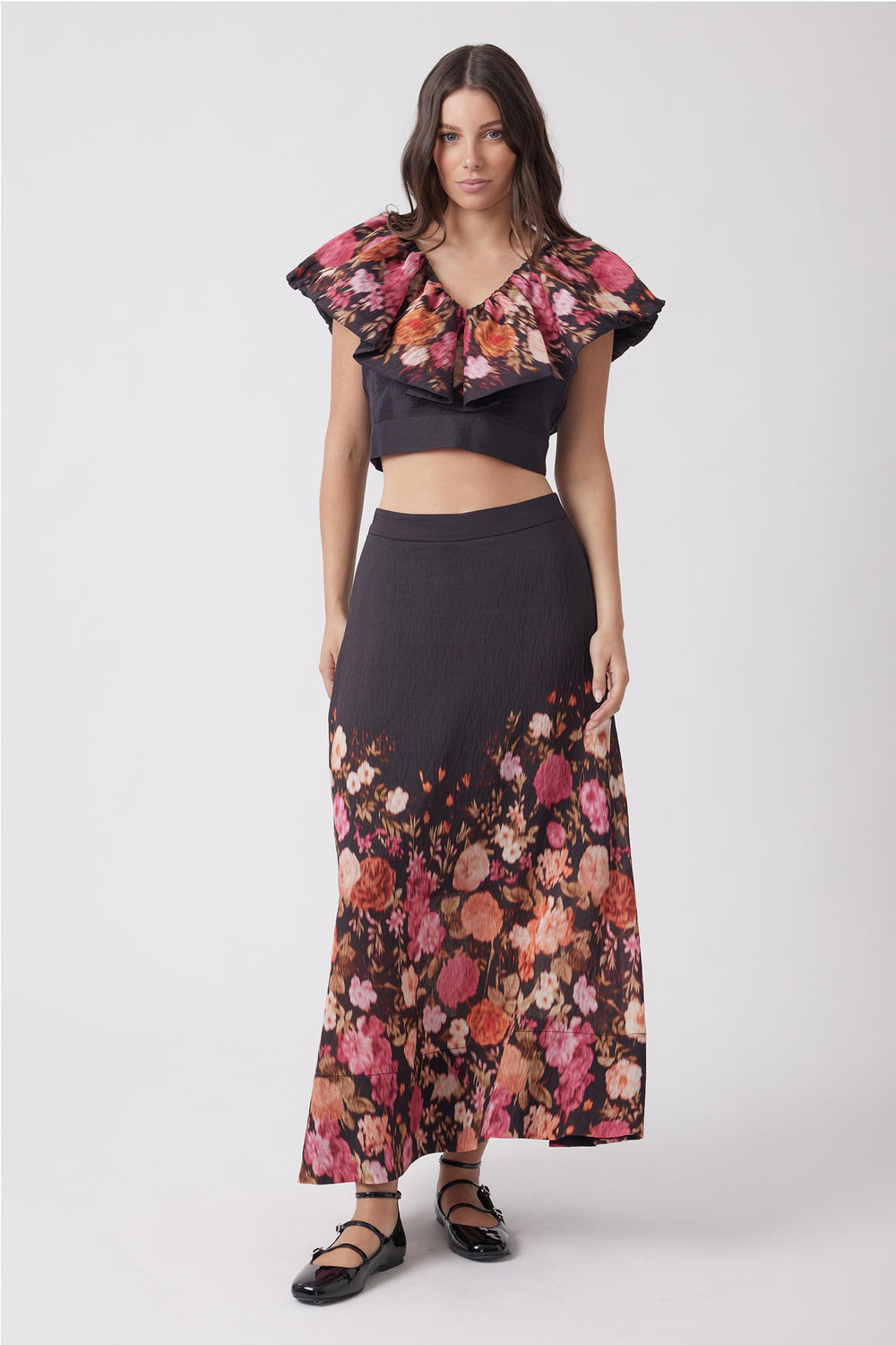 Mable Ruffle Crop Top