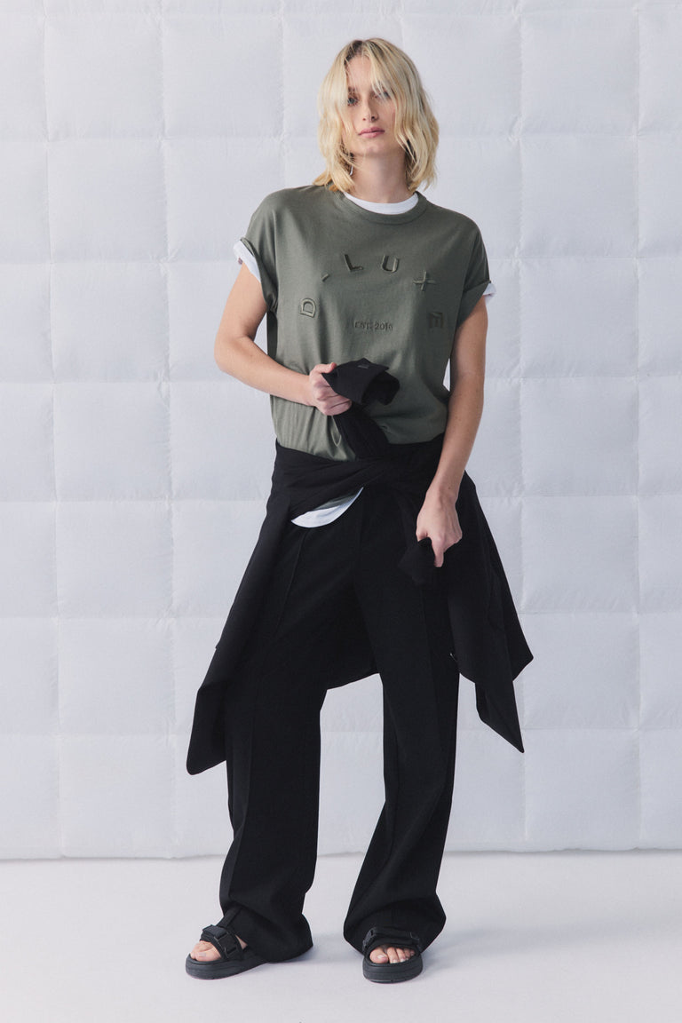 D-Luxe Half Moon Tonal Tee