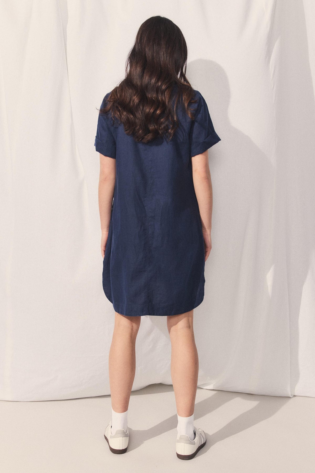D-Luxe Linen Short Dress