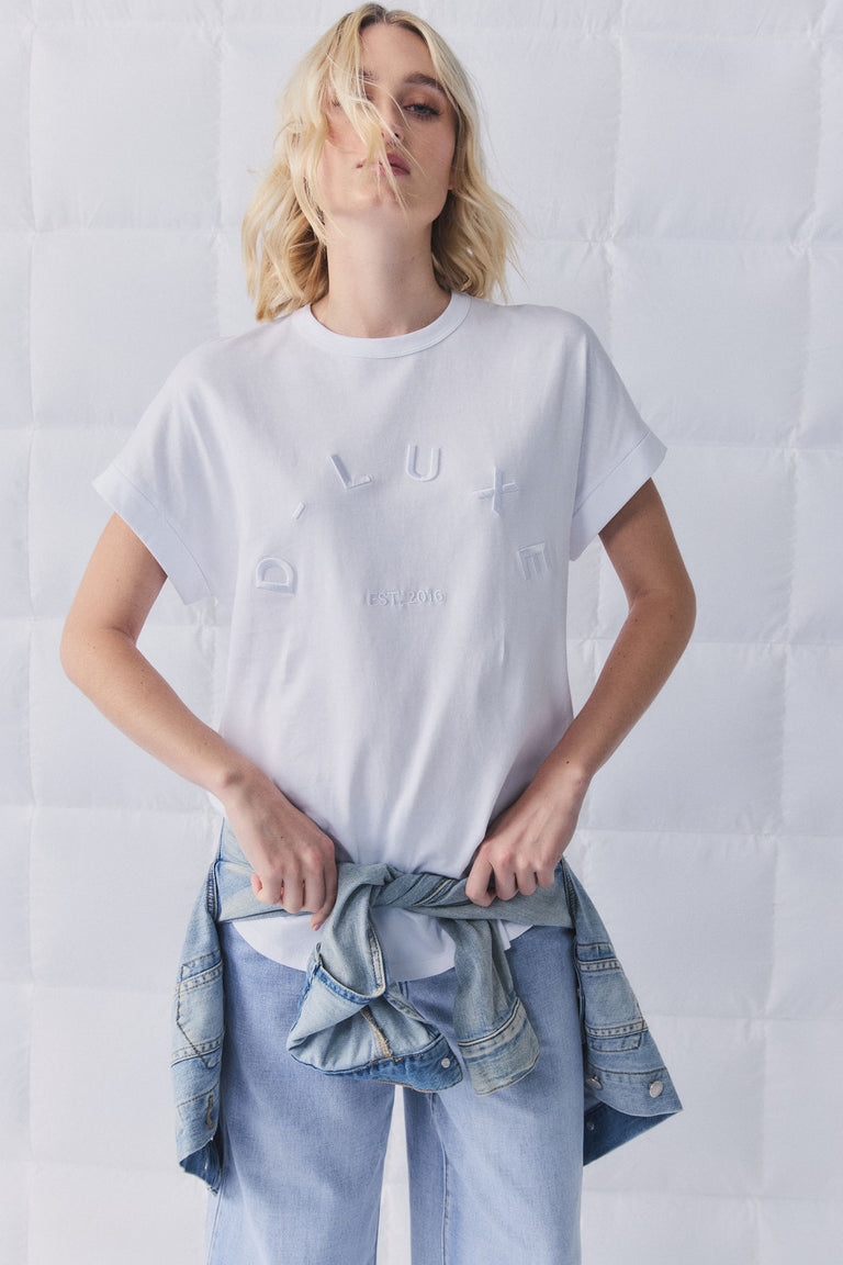 D-Luxe Half Moon Tonal Tee