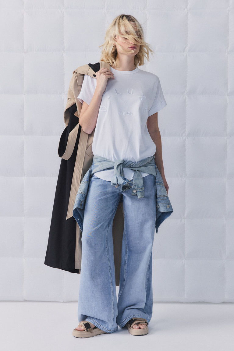 D-Luxe Half Moon Tonal Tee