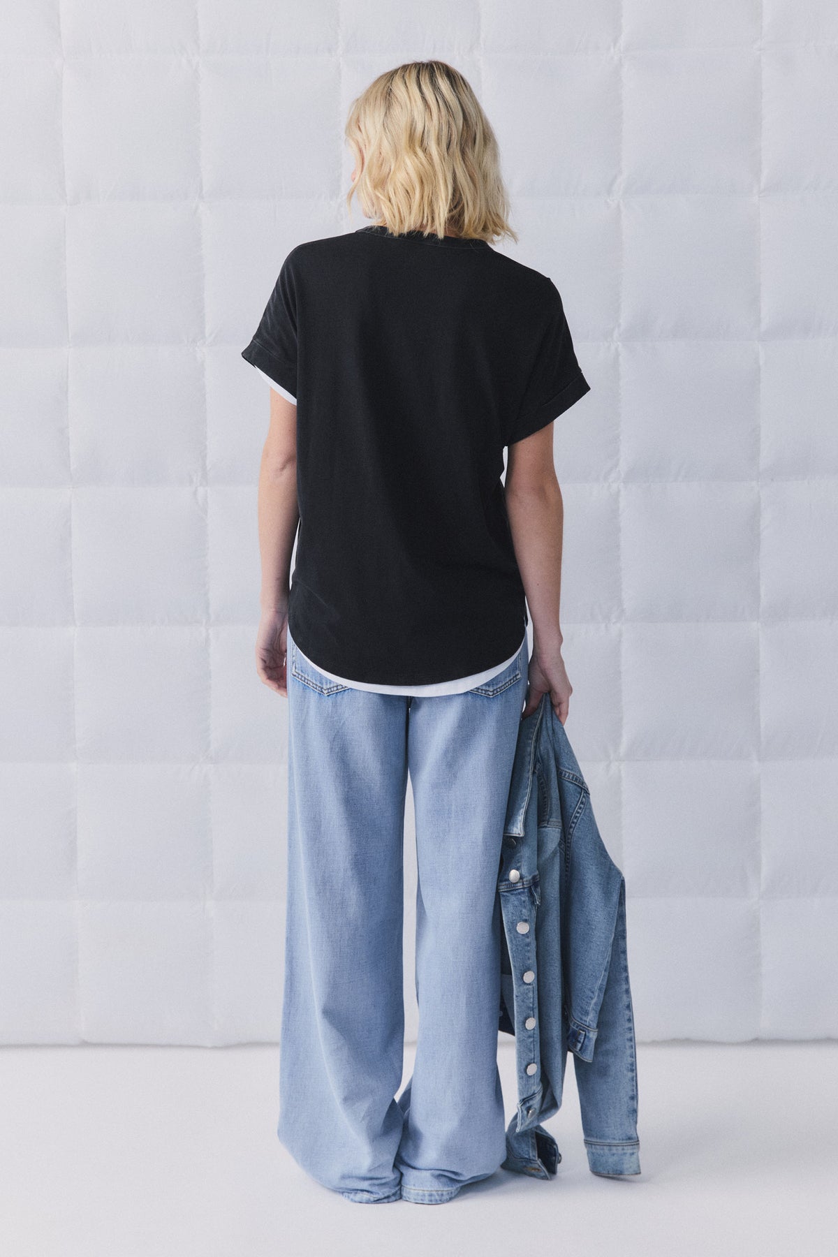 D-Luxe Half Moon Tonal Tee