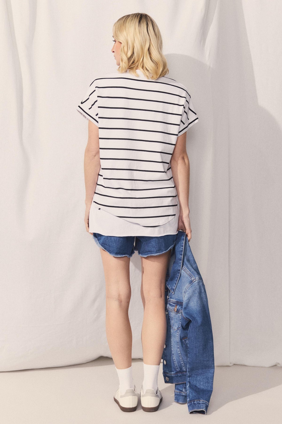 D-Luxe Half Moon Tonal Tee