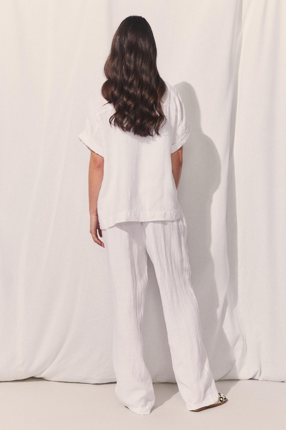 D-Luxe Wide Leg Linen Pant