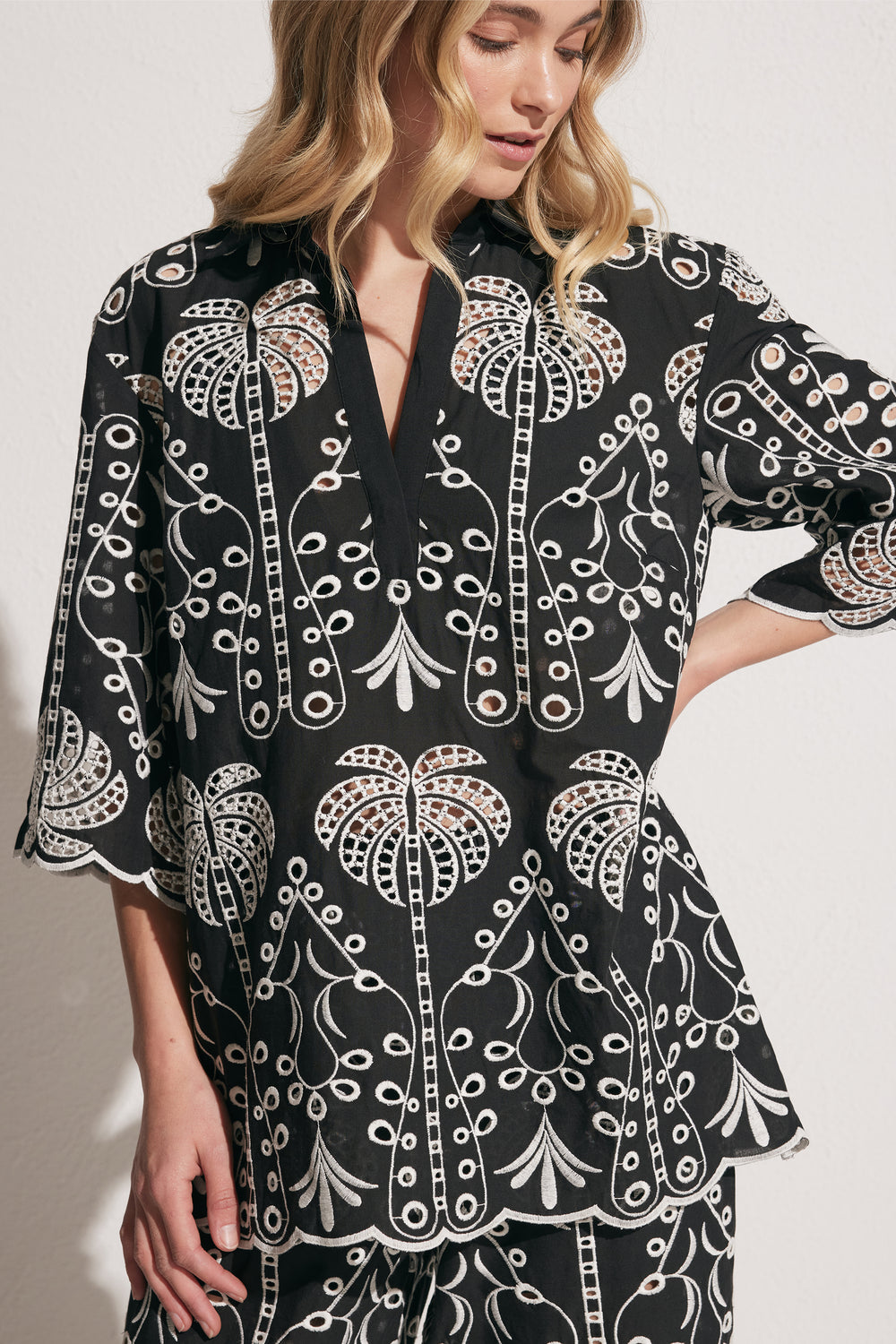 Demi Embroidered Top
