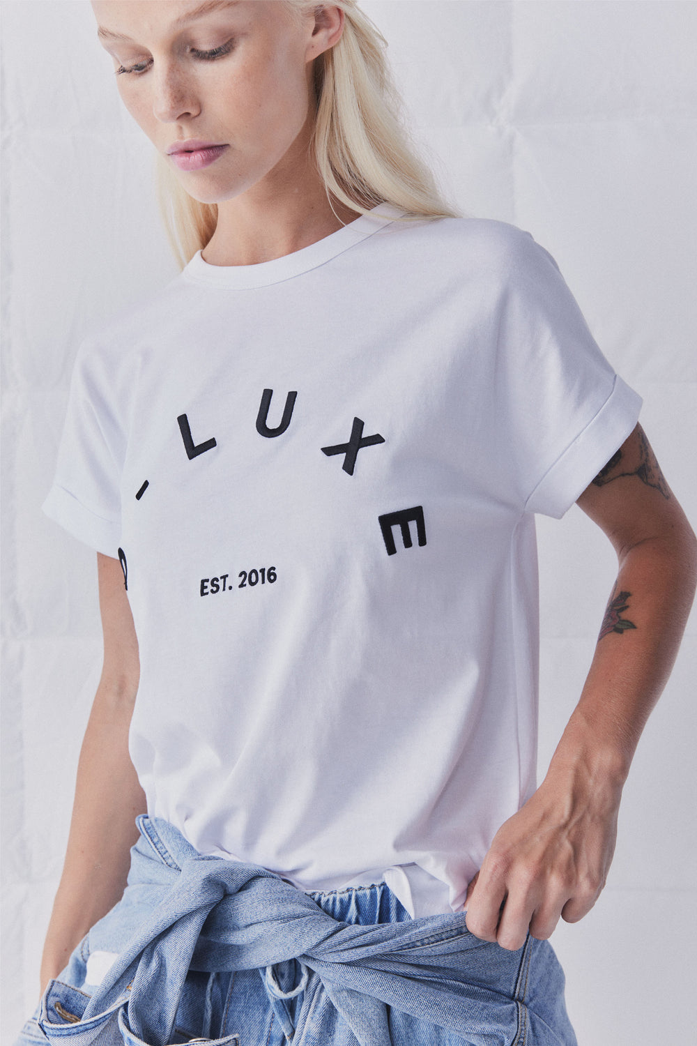 D-Luxe Embroidered Logo Tee