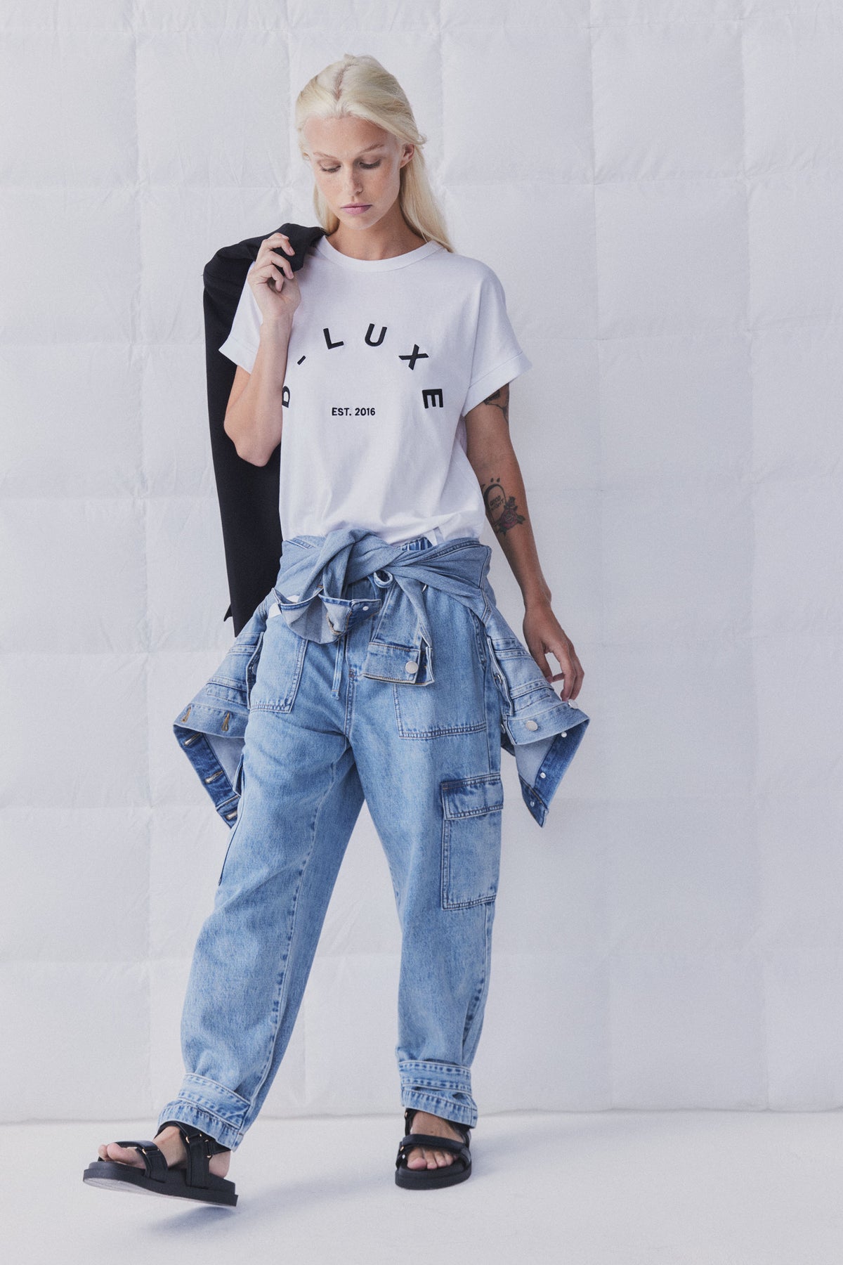 D-Luxe Embroidered Logo Tee