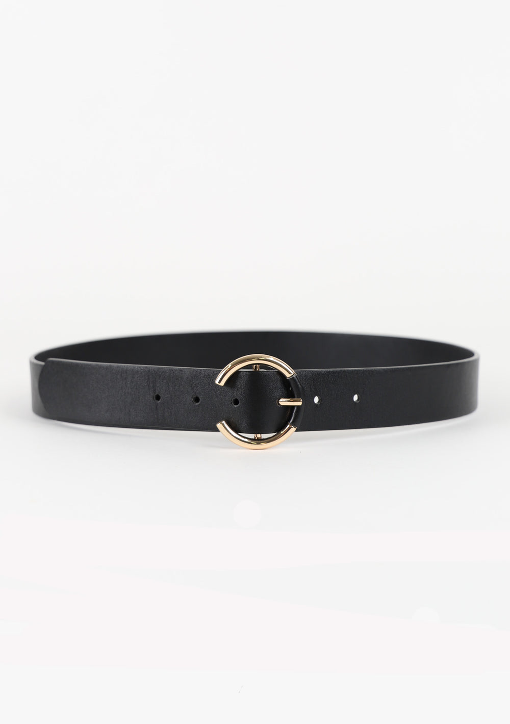 Self Covered Round Buckle Belt