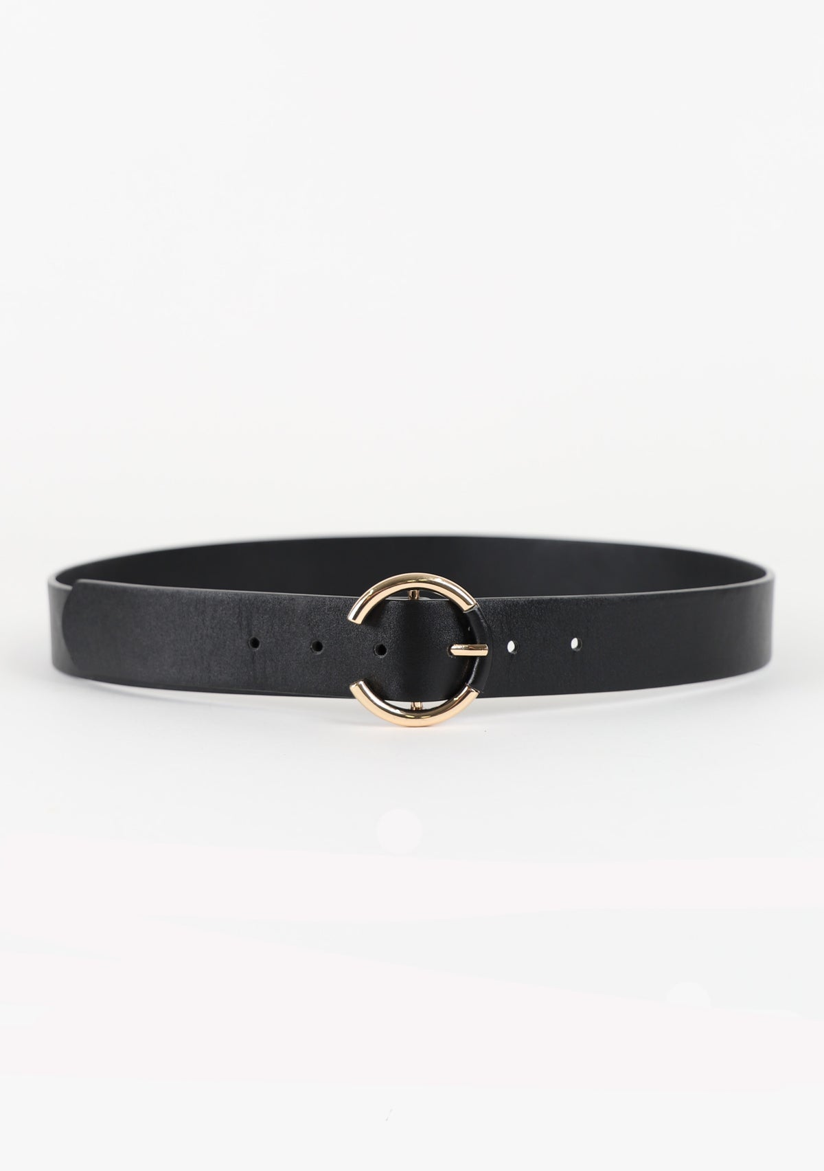 Self Covered Round Buckle Belt