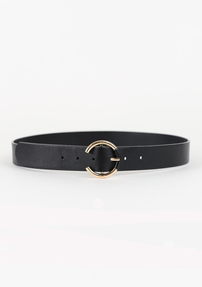 Self Covered Round Buckle Belt