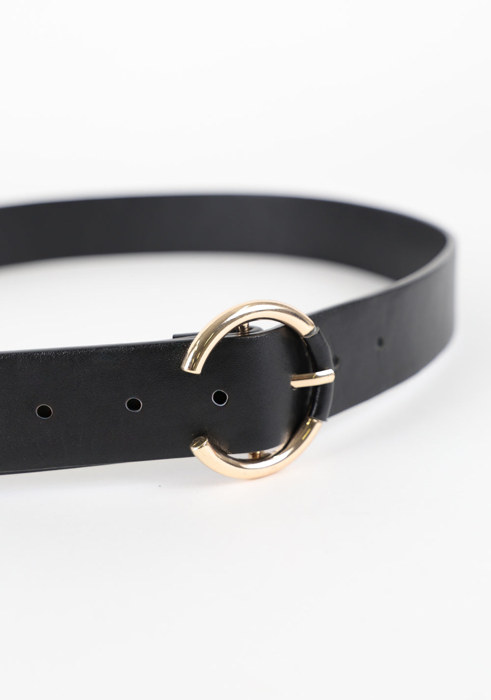 Self Covered Round Buckle Belt