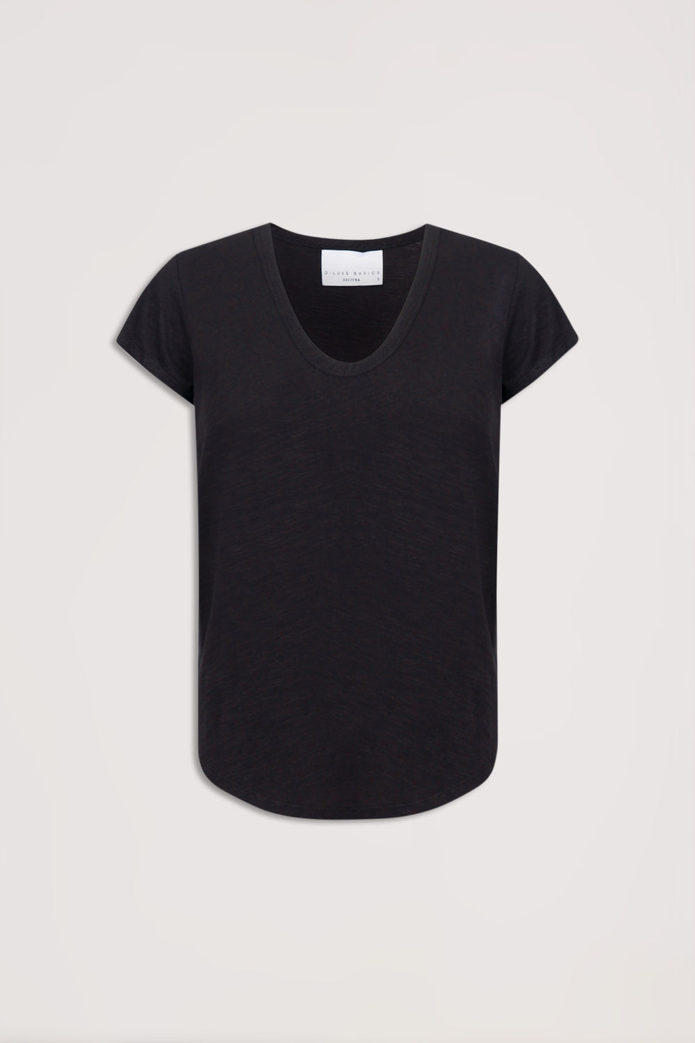 D-Luxe Scoop Neck Slub Tee