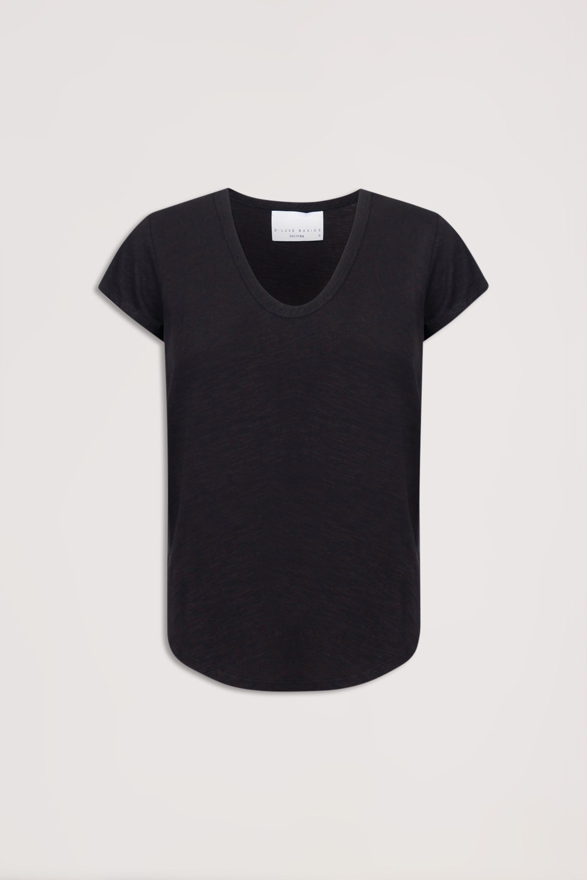 D-Luxe Scoop Neck Slub Tee