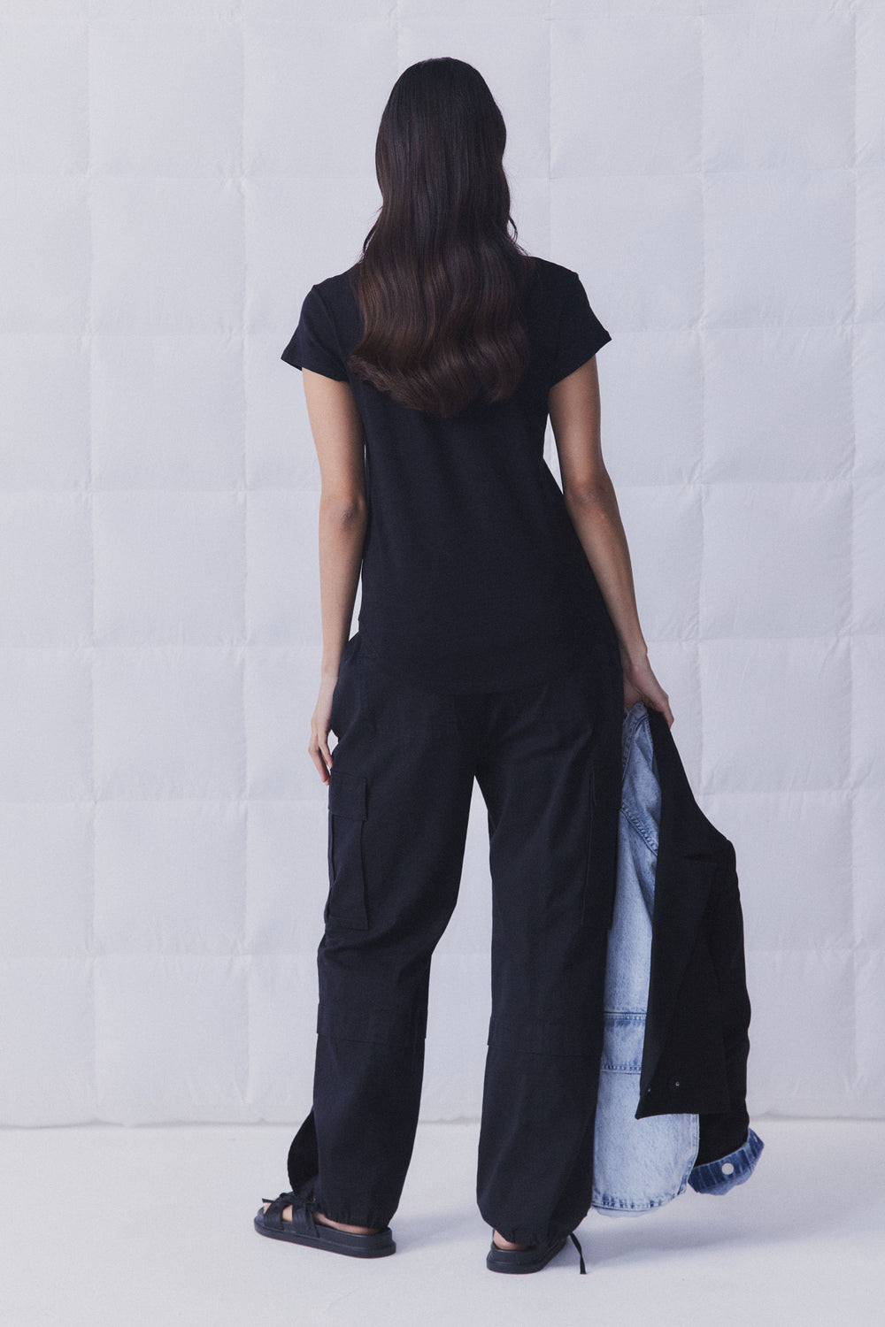 D-Luxe Scoop Neck Slub Tee