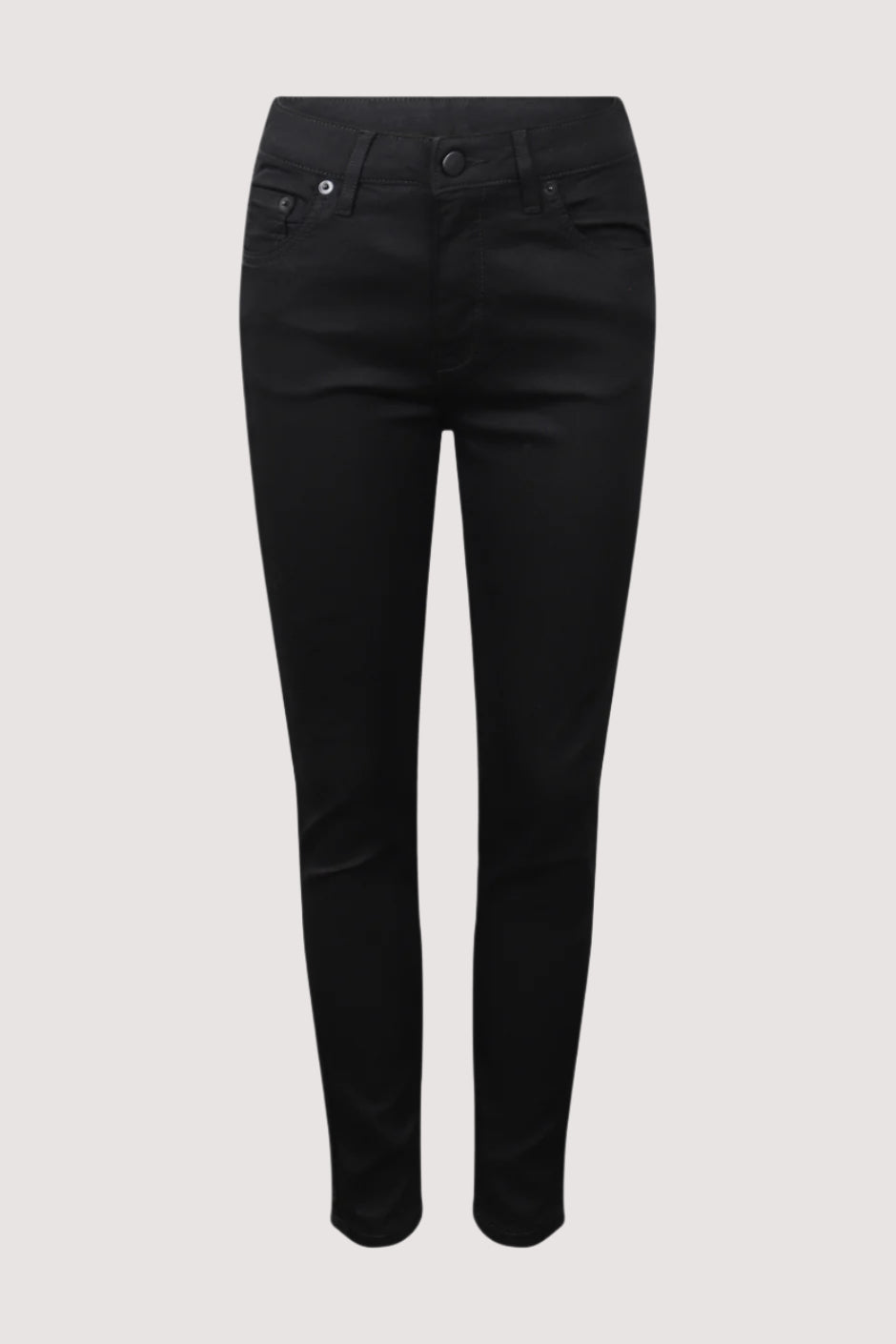 Claire Five Pocket Skinny Jean in black, mid-rise ankle length, gallery position 5, portrait, 940x1410 pixels.