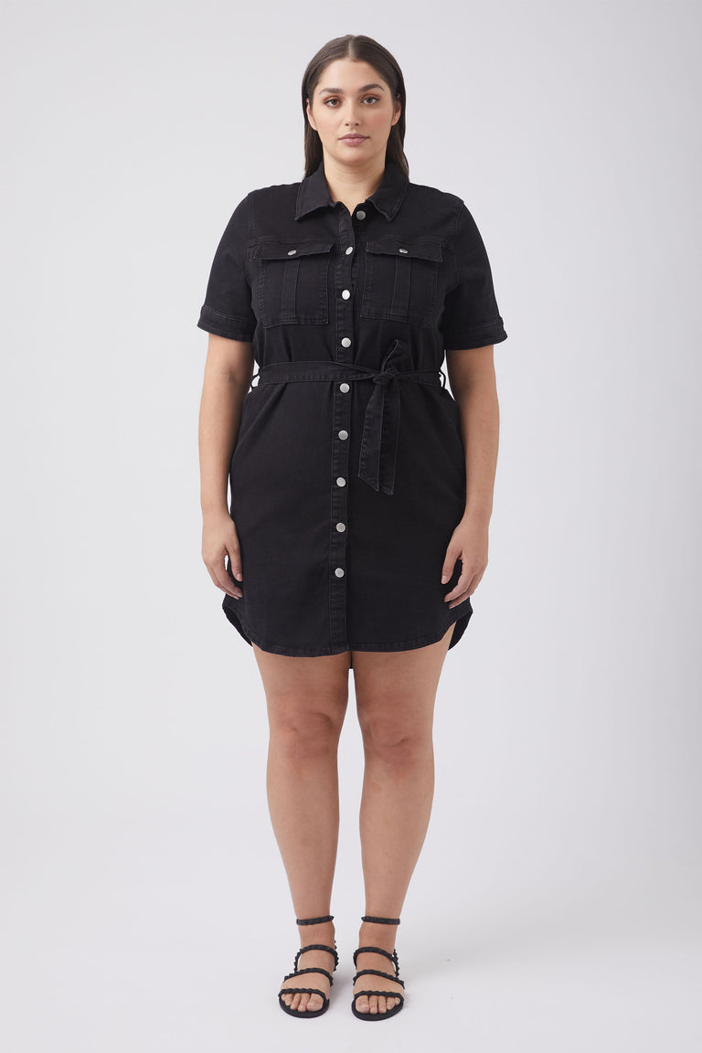 Piper Button Down Denim Dress